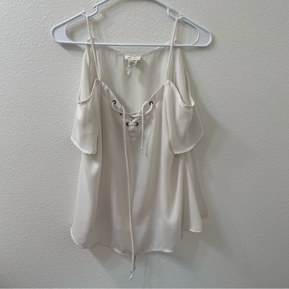 Allie rose blouse white medium